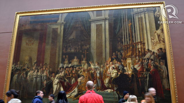 ROYALTY. Napoleon's Coronation is depicted in this large painting