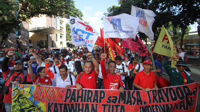 Thousands of workers and militants join the Labor Day march protest in Davao City. Photo by Karlos Manlupig
