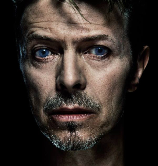 DARKLY ELEGANT. Back to music, after acting. Photo from the David Bowie Facebook fan page