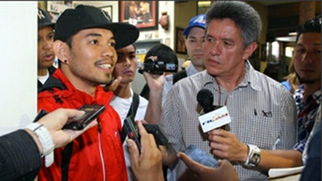 CONFIDENT DONAIRE. Nonito Donaire speaks to media days before his fight against Jeffrey Mathebula. Photo from Top Rank.
