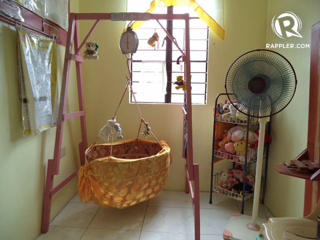 NURSERY. Inside Lita’s Barangay Health Center. Lita has helped dozens of women give birth. 