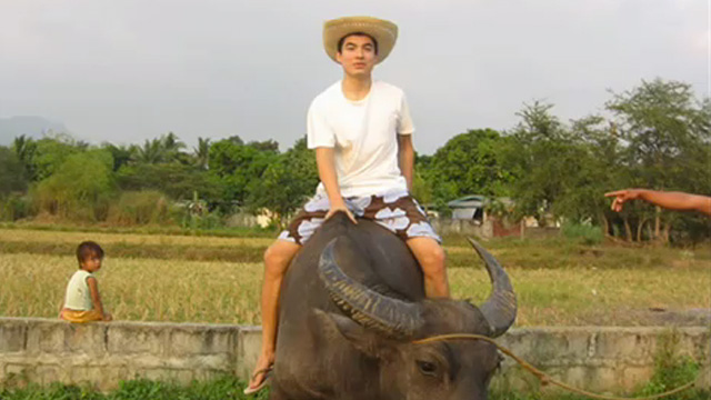 DAVID POARCH'S 'ICONIC' IMAGE on a carabao appeared in several publications at the height of the 'Coconuter' craze. We thought we'd check on how he's doing now. Screen grab from YouTube