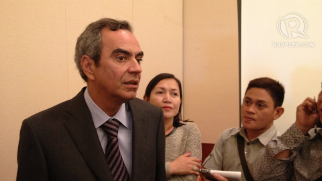 TAX RESOLUTION. Bloomberry's chair Enrique Razon says they are optimistic the tax issue involving Pagcor and the tax bureau will be resolved soon. Photo by Aya Lowe/Rappler