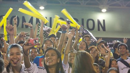 HARDCORE FANS. Filipino fans cheer on the Azkals in their game against LA Galaxy. December 3, 2011. Beth Frondoso.