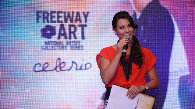 NATIONAL ARTIST COLLECTORS' SERIES launch host, Giselle Tongi. Photo courtesy of Sheree Gotuaco