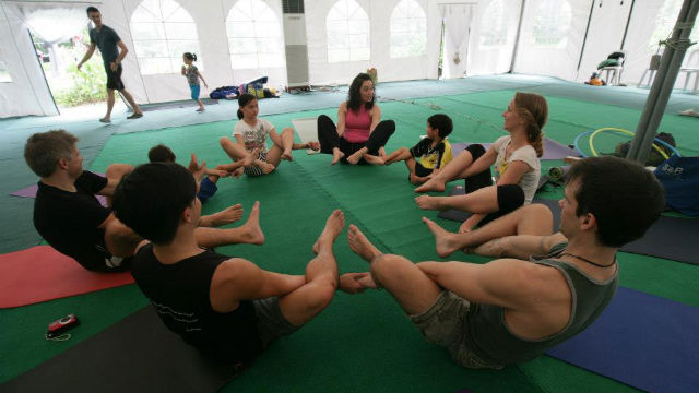 UNITED THROUGH YOGA. Promoting global harmony. Photos from the GMP 2012 Facebook page