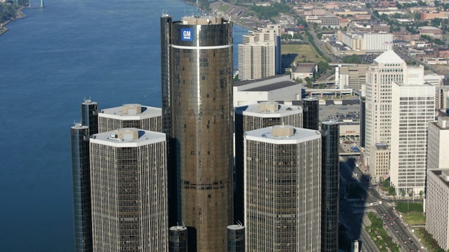 The GM Renaissance Center in Detroit, Michigan, USA, June 22, 2005. (General Motors/John F. Martin)