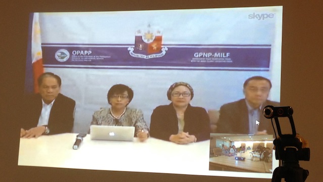 GAINS. The government peace panel holds a video conference from Kuala Lumpur, Malaysia after the 35th round of peace talks. 