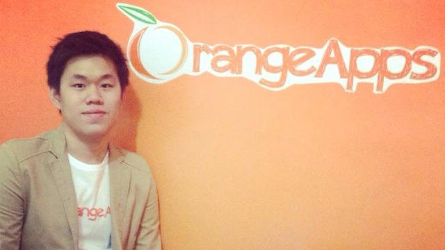 Gian Javelona wants to revolutionize how education is done in the world. Photo courtesy of OrangeApps