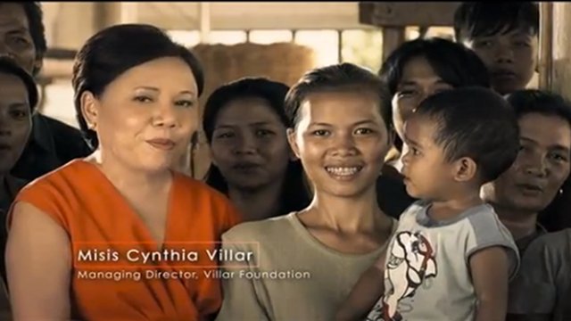Screenshot of Cynthia Villar's political ad