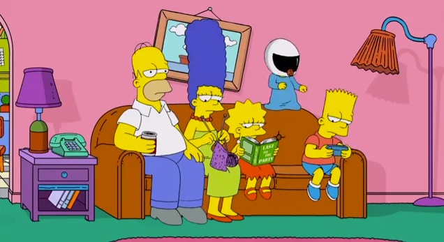 FAMILY TIME. The Simpsons do their take on the latest viral video dance craze. Photo credit: Fox/YouTube