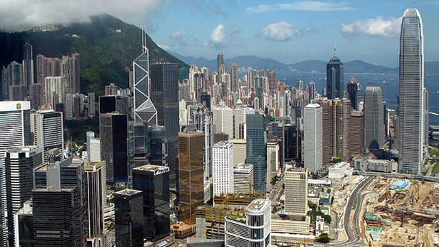 Hong Kong business district. Image courtesy of Wikipedia.com.