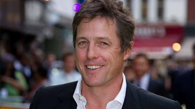 TWITTER ANNOUNCEMENT. British actor Hugh Grant says he is "thrilled" to become a father again, reportedly with Chinese actress Tinglan Hong, but urges the press to leave his family in peace. AFP PHOTO / LEON NEAL