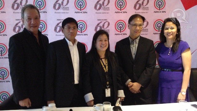 ABS-CBN executives at the 2012 earnings report