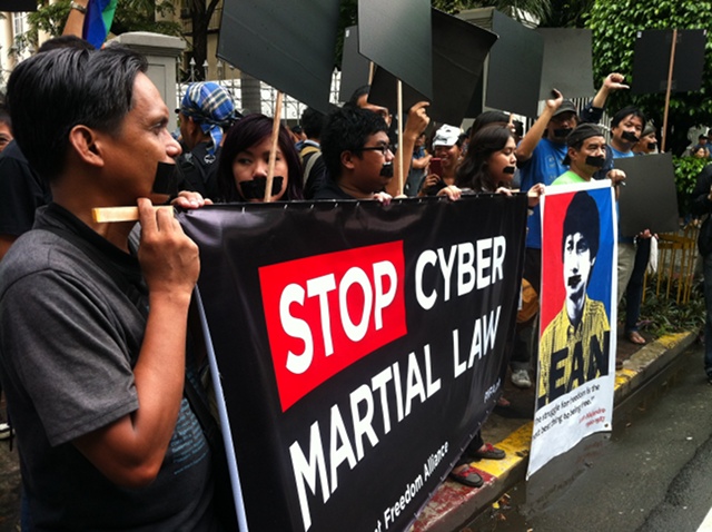 'E-Martial law.' Netizens call for the repeal of the Cybercrime Prevention Act.