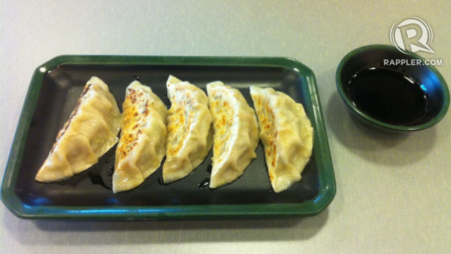 KOSHI GYOZA. Moshi-Koshi's Gyoza wrappers are made from the same ingredients as their noodles, making them chewy and tasty