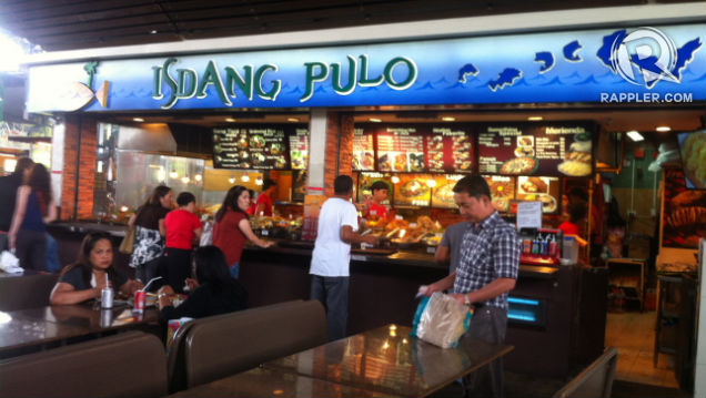 SOMETHING FISHY AND MORE. Isdang Pulo is located at the Fiesta Market area's food court