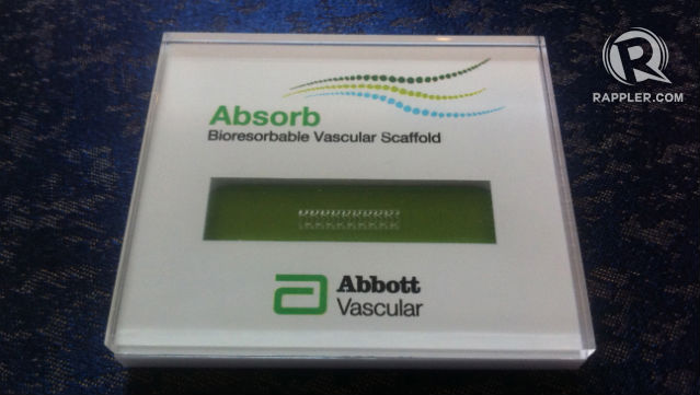 BREAKTHROUGH. The Bioresorbable Vascular Scaffold is the latest technology in angioplasty