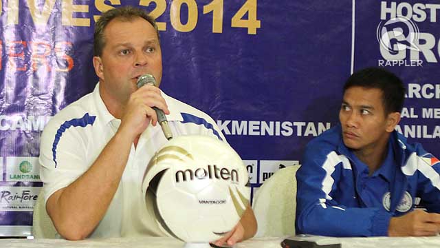 READY. Azkals coach Michael Weiss expressed his team's readiness for the Challenge Cup Qualifiers. Photo by Josh Albelda/Rappler