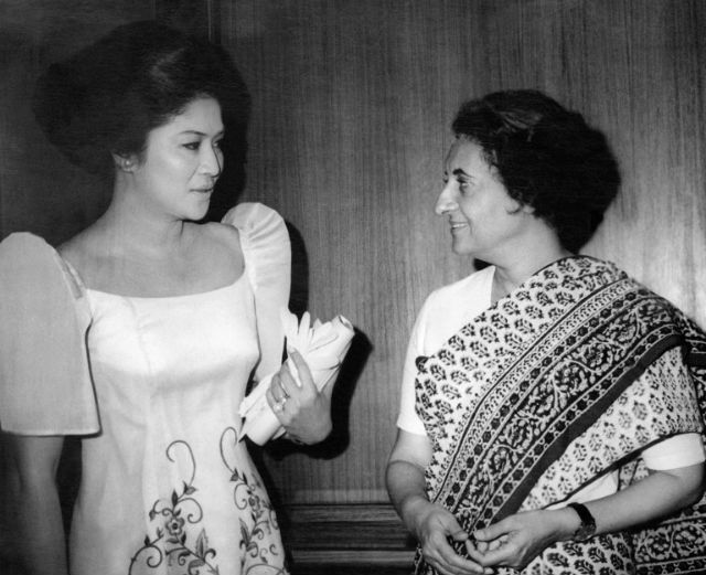 A MOMENT OF HISTORY. With Indian Prime Minister Indira Gandhi, 1971. Photo: AFP