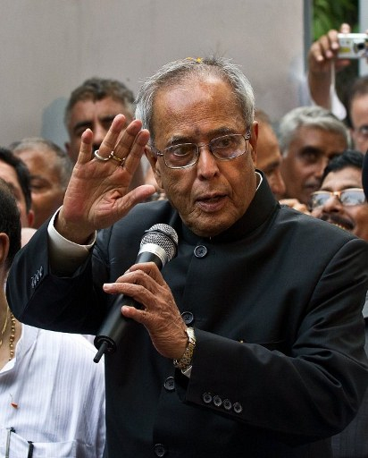 PRESIDENT-ELECT. Former finance minister Pranab Mukherjee was elected Indian president on July 22 after votes from national and state lawmakers were counted in the race for the mainly ceremonial post. AFP photo 