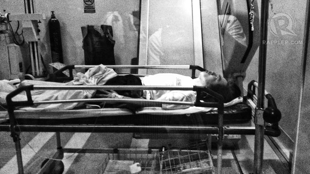 JepJep Baylon getting an X-ray. Photo by Carlo Gabuco