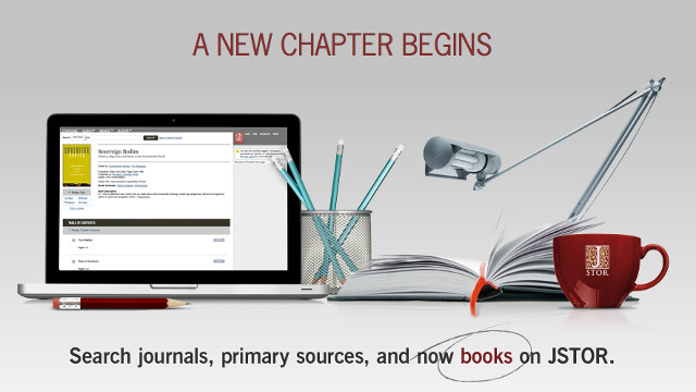 FREE JOURNALS. JSTOR offers free, limited access to a subset of its library. Screen shot from JSTOR.org.