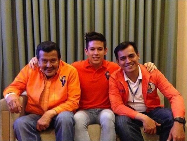  JAKE EJERCITO. Ejercito posts over twitter this photo with Joseph Estrada and Isko Moreno taken after the two were proclaimed Mayor and Vice Mayor of Manila