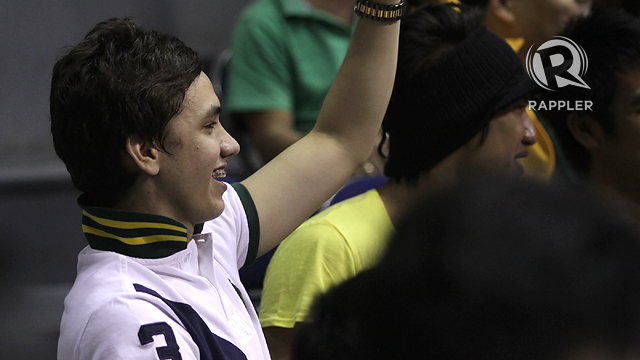 Former FEU Tamaraw Jens Knuttel was there to cheer on his college team. Photo by Josh Albelda.