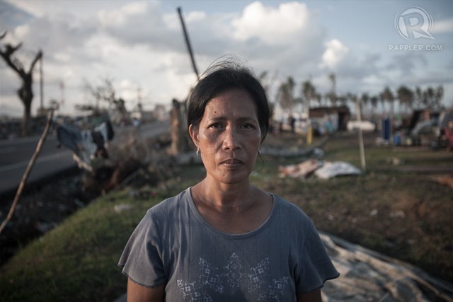 Josephine Lapid of Barangay 88, San Jose, Tacloban City. Photo by Carlo Gabuco
