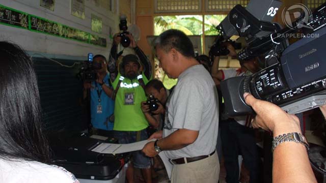 LP BET. Davide voted in his hometown of Argao in Cebu's 2nd district. Photo from his Facebook page