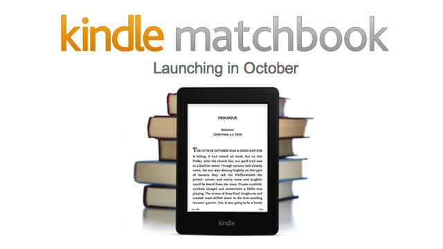 MATCHBOOK. Amazon plans to match people's physical book purchases with low-cost digital editions when October rolls around. Screen shot from Amazon.com