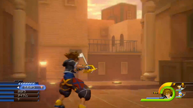 THE KEYBLADE RETURNS. Kingdom Hearts 3 video shown at Sony's press conference. Screen shot from E3 livestream