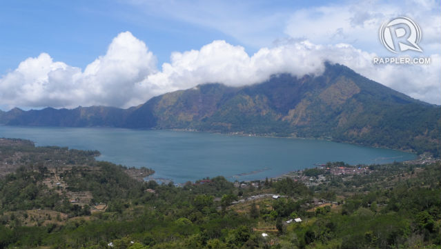 BREATHTAKING.  The view over lunch in Kintamani.