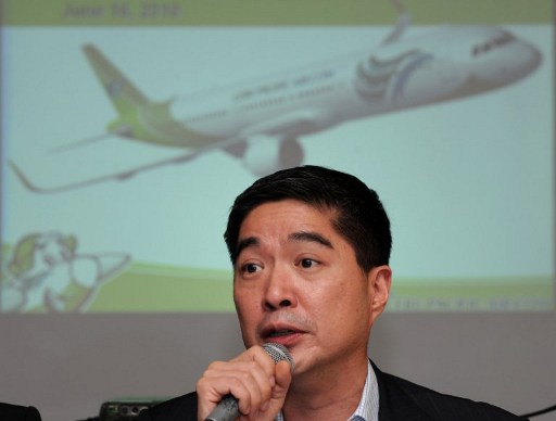 NO DEAL TALKS. Cebu Pacific president and CEO Lance Gokongwei says they are not keen on Zest Air. Photo by AFP