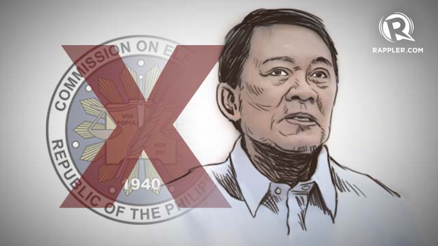 'WITH DEEP REGRET.' Ex-poll lawyer Macabangkit Lanto declines his Comelec appointment. Graphic by Teddy Pavon
