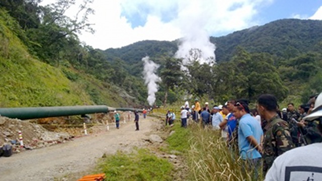 LANDSLIDE. Five are killed and 7 are missing after a landslide hit this Lopez-led EDC geothermal power plant in Leyte. Photo from Eastern Visayas Mail News