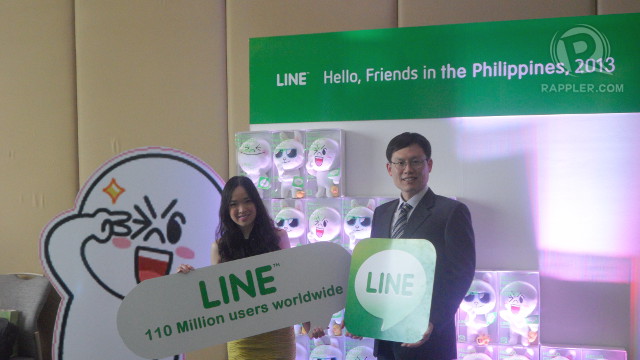 LINE LAUNCHES. NHN Corporation's Hyun-bin Kang poses for the cameras on the launch of LINE in the country.