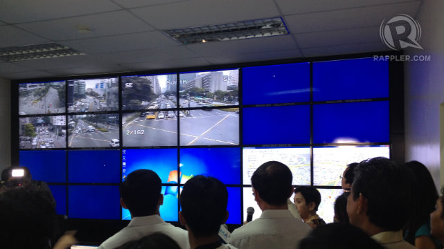 TRAFFIC MANAGEMENT. Makati's new traffic management center is touted to be the "most advanced" in the country. Photo by Rappler