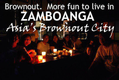 NO FUN. One of a number of photo memes produced by residents of Zamboanga City protest the recurring brownouts which is supposedly part of the looming power crisis in Mindanao. (Photo from Teramoda Collections/Facebook)