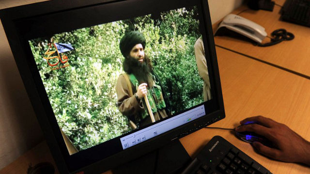 MAULANA FAZLULLAH. A 2010 video shows Maulana Fazlullah in Peshawar.  AFP PHOTO/ A. MAJEED/FILES