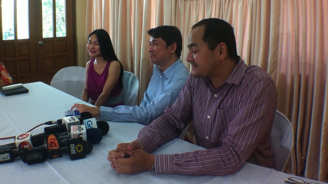 SPOKESPERSONS. Karen Jimeno, Tranquil Salvador and Rico Quicho were the ones who often faced the media. Photo by Rappler/Natashya Gutierrez