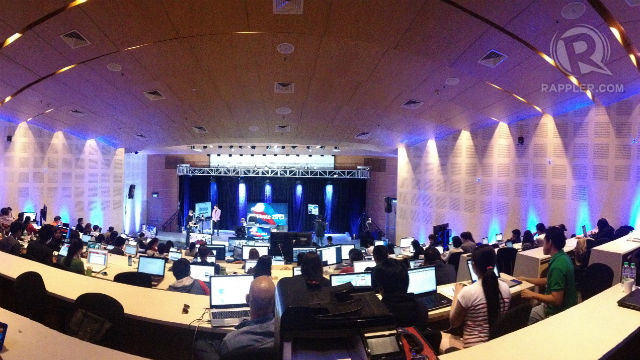 THE RAPPLER WAR ROOM. Our home during election coverage. Photo by Michaela Herlihy Romulo