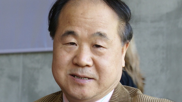 Chinese author Mo Yan after an event in Hamburg, Germany, 20 September 2008. Photo by Johannes Kolfhaus / via Wikipedia