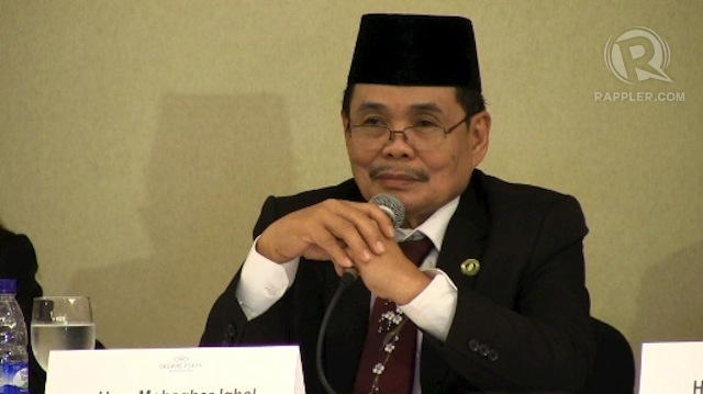 GETTING THERE. MILF chief negotiator Mohagher Iqbal says they remain cautious even as they are in a hurry to finish the final peace pact. File photo by Rappler
