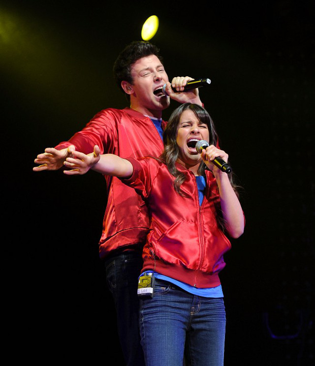 CHEMISTRY. Monteith and Michele at Radio City in 2010. File photo: Jason Kempin/Getty Images/AFP