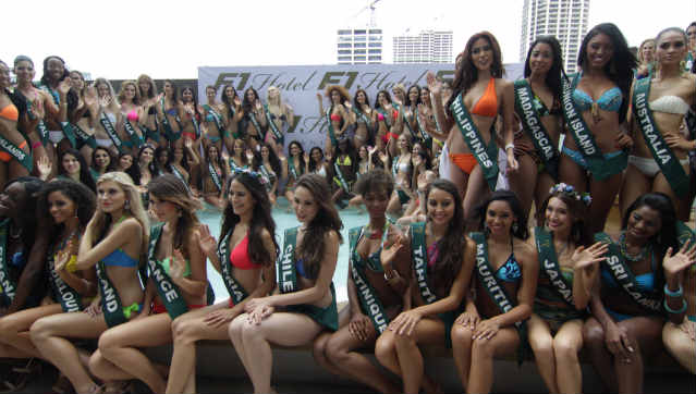 BEAUTIES WITH AN ADVOCACY. The 2013 Miss Earth Candidates, presented to the media. All photos by Jose Del