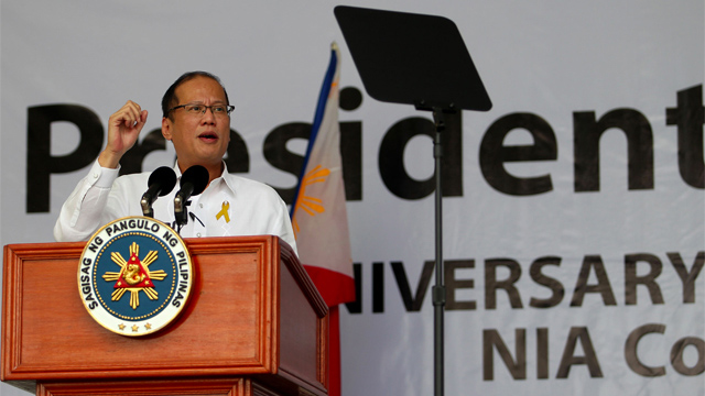 DISAPPOINTED. President Benigno Aquino III did not hide his disappointment about the National Irrigation Administration's poor performance. Malacañang Photo Bureau