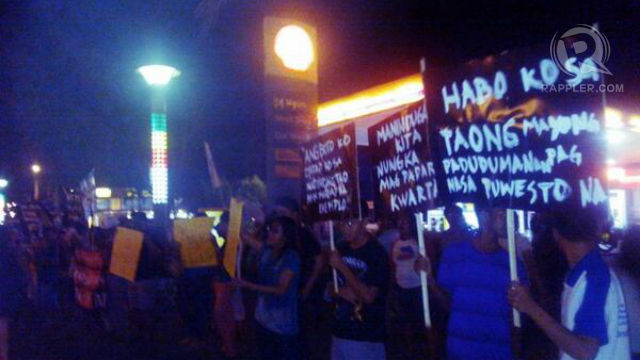 CLEAN ELECTIONS. Civil society groups staged a peaceful rally for clean elections in Naga City. Photo by Raffy Magno.