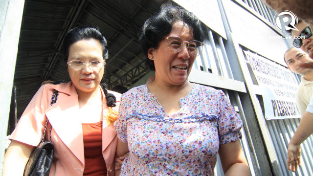 FREE. Dominga Cadelina, who was allegedly set up by Napoles, roams free. Photo by Jose Del/Rappler
